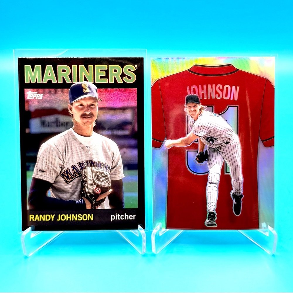 Randy Johnson Lot! Black Border Refractor + Silver Crusade Numbers Refractor!